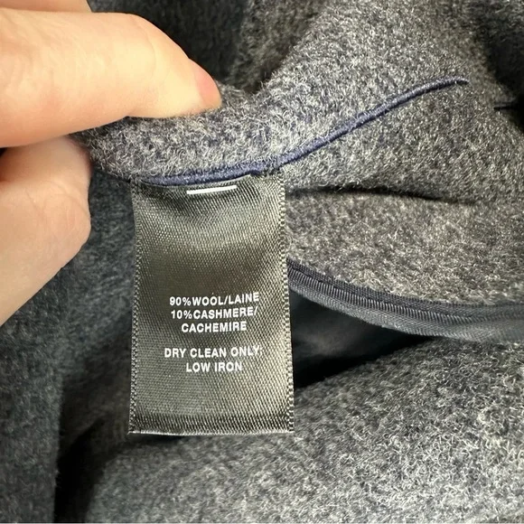 LAFAYETTE 148 NEW YORK Wool Cashmere Colorblock Trench Coat